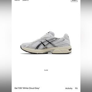 ASICS - GEL 1130 - white/cloud grey - MEN’S SIZE 13